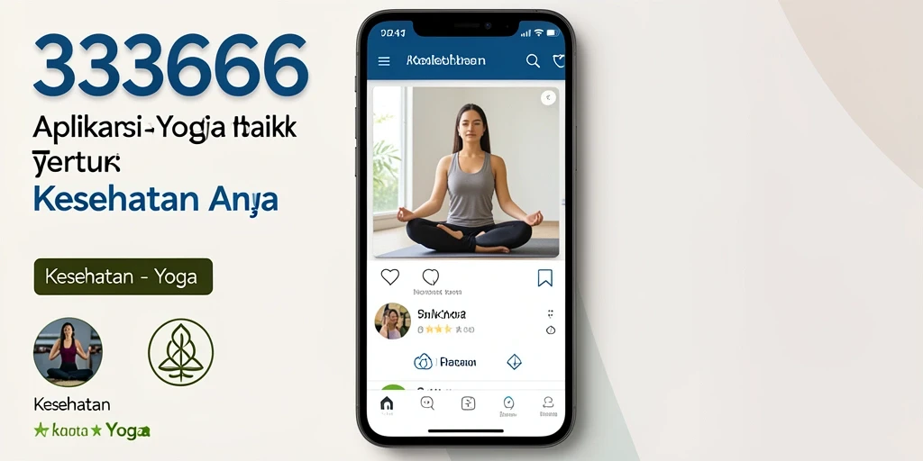 Antarmuka aplikasi Yoga 333666 yang menarik dan mudah digunakan.